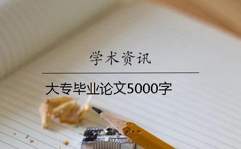 大專畢業(yè)論文5000字